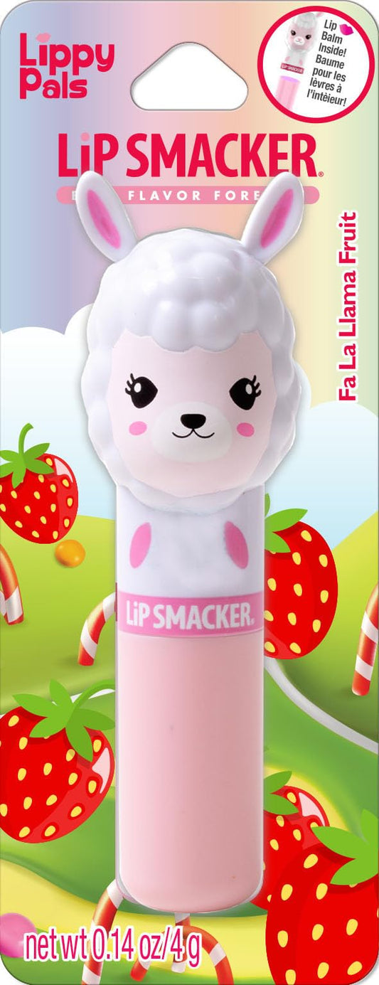 Lip Smacker Lippy Pal Flavored Clear Balm Strawberry, Straw-ma-Llama berry, 0.14 Ounce