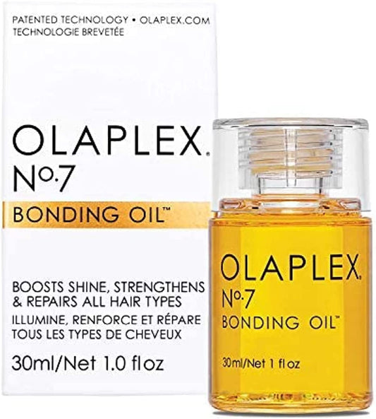 Olaplex No. 7 Bonding Oil, Concentrated High Shine Oil, Heat Protectant, Visibly Smooths & Softens Hair, Added Color Vibrancy, Up to 72 Hour Frizz Control, For All Hair Types, 30ml