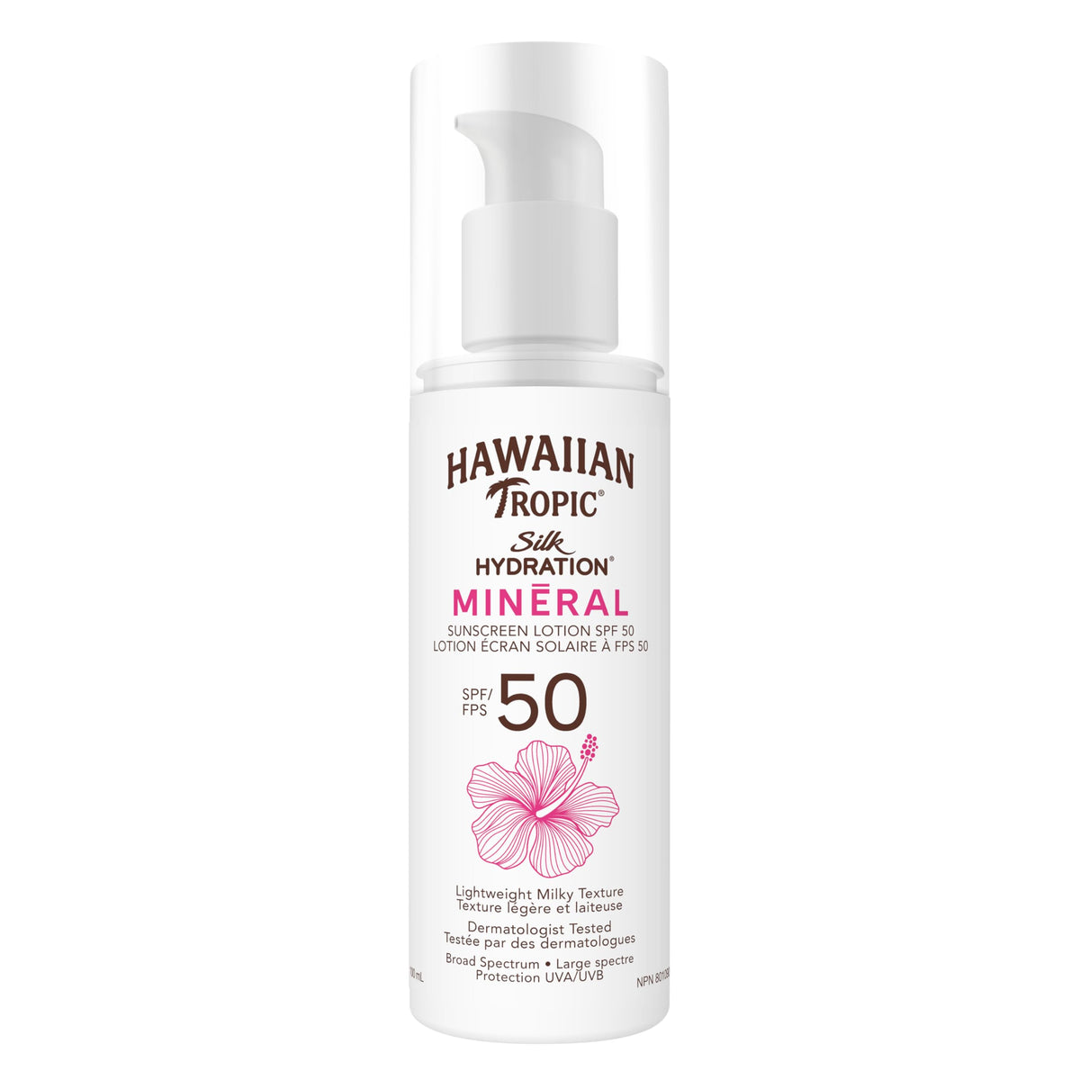 Hawaiian Tropic Weightless Mineral Sunscreen Lotion, SPF 50, 100ml