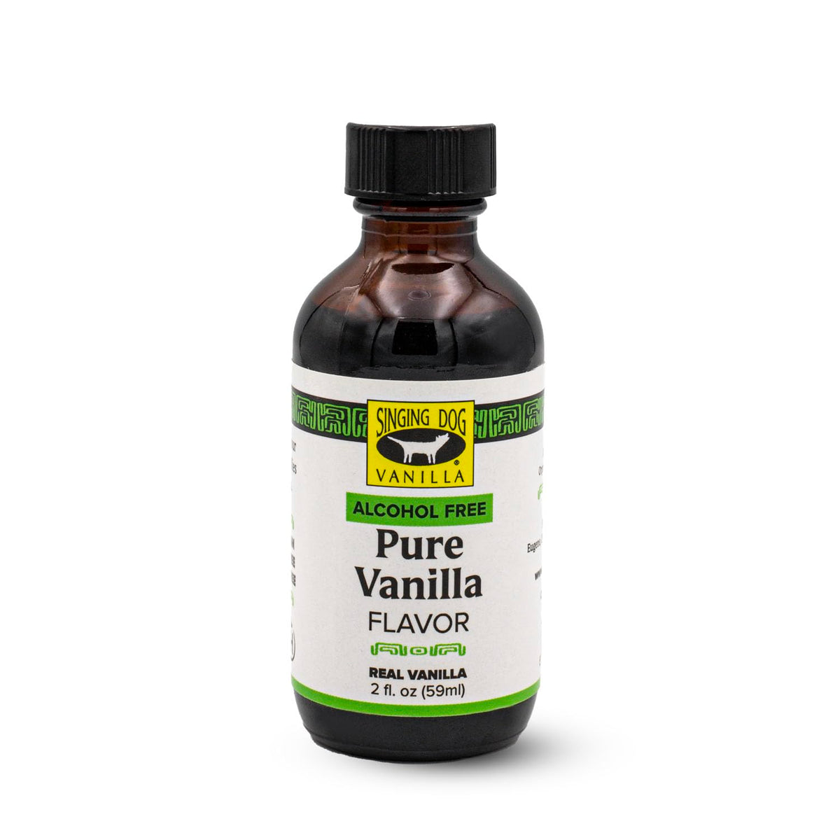 Singing Dog Vanilla Pure Vanilla Flavor - Alcohol Free 2 fl oz (57 ml) Liquid