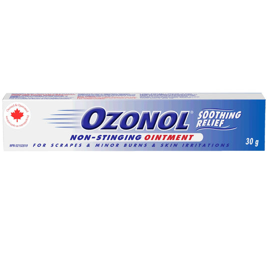 Ozonol Ointment, Original Formula | Non-Stinging | Soothing Relief | For Insect Bites, Scrapes, Minor Burns & Skin Irritations | 30g