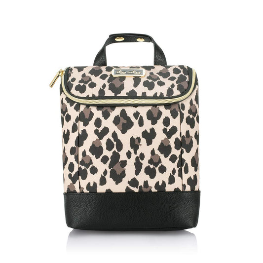 Itzy Ritzy Insulated Bottle Bag – Keeps Bottles Warm or Cool - Holds 3 Bottles & Features Interior Pocket For Ice Pack (Not Included), Leopard