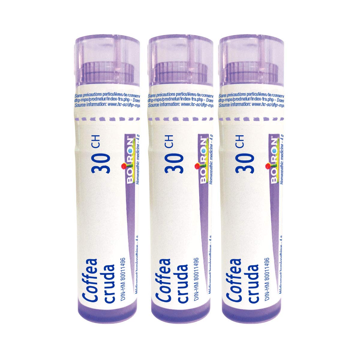 Boiron Coffea Cruda 30Ch.Homeopathic medicine 3 tubes (4g each tube)