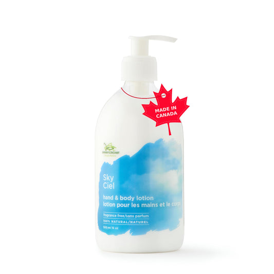 Green Cricket 100% Fragrance Free/Unscented Hand & Body Lotion 500ml