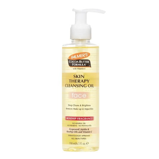 Palmer's Cocoa Butter Skin Therapy Cleansing Oil, Face, Rosehip Fragrance, 6.5 Ounce