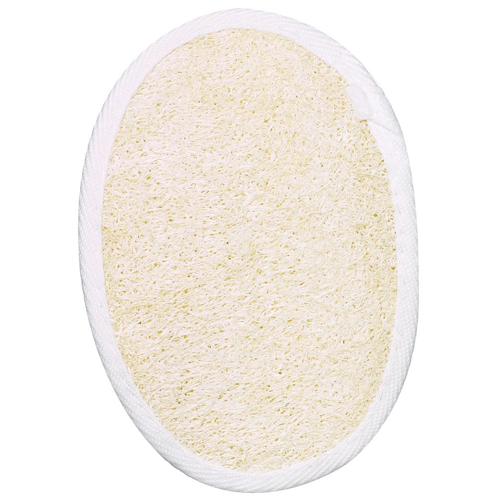 ForPro Loofah Mitt, Exfoliating Body Scrubber for Bath, Spa and Shower, Large Loofah Sponge, 4" x 6"