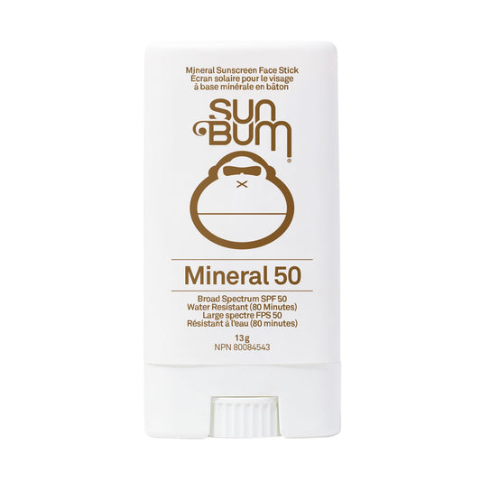 Sun Bum Mineral Spf 50 Sunscreen Face Stick | Vegan and Reef friendly (Octinoxate & Oxybenzone Free) Broad Spectrum Natural Sunscreen with Uva/uvb Protection | .45 Oz, 0.45 ounces NPN# 80084543