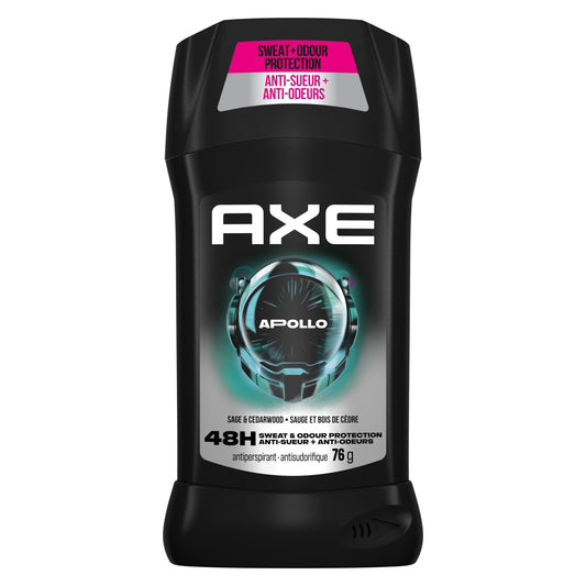 AXE Apollo Antiperspirant Stick for 48-Hour Sweat and Odour Protection, Sage & Cedarwood, Goes on Invisible, 76g