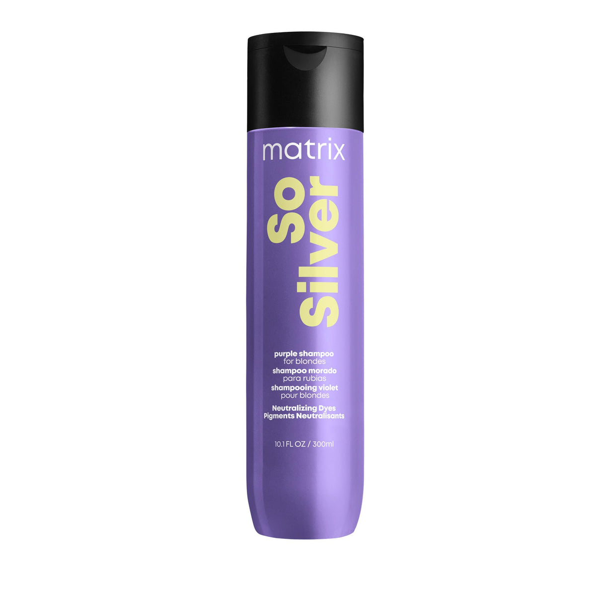 Matrix So Silver Purple Shampoo, Neutralizes Yellow Tones, For Blonde, Grey, and Platinum Hair, Color Depositing and Clarifying Shampoo For Color Treated Hair, Vegan