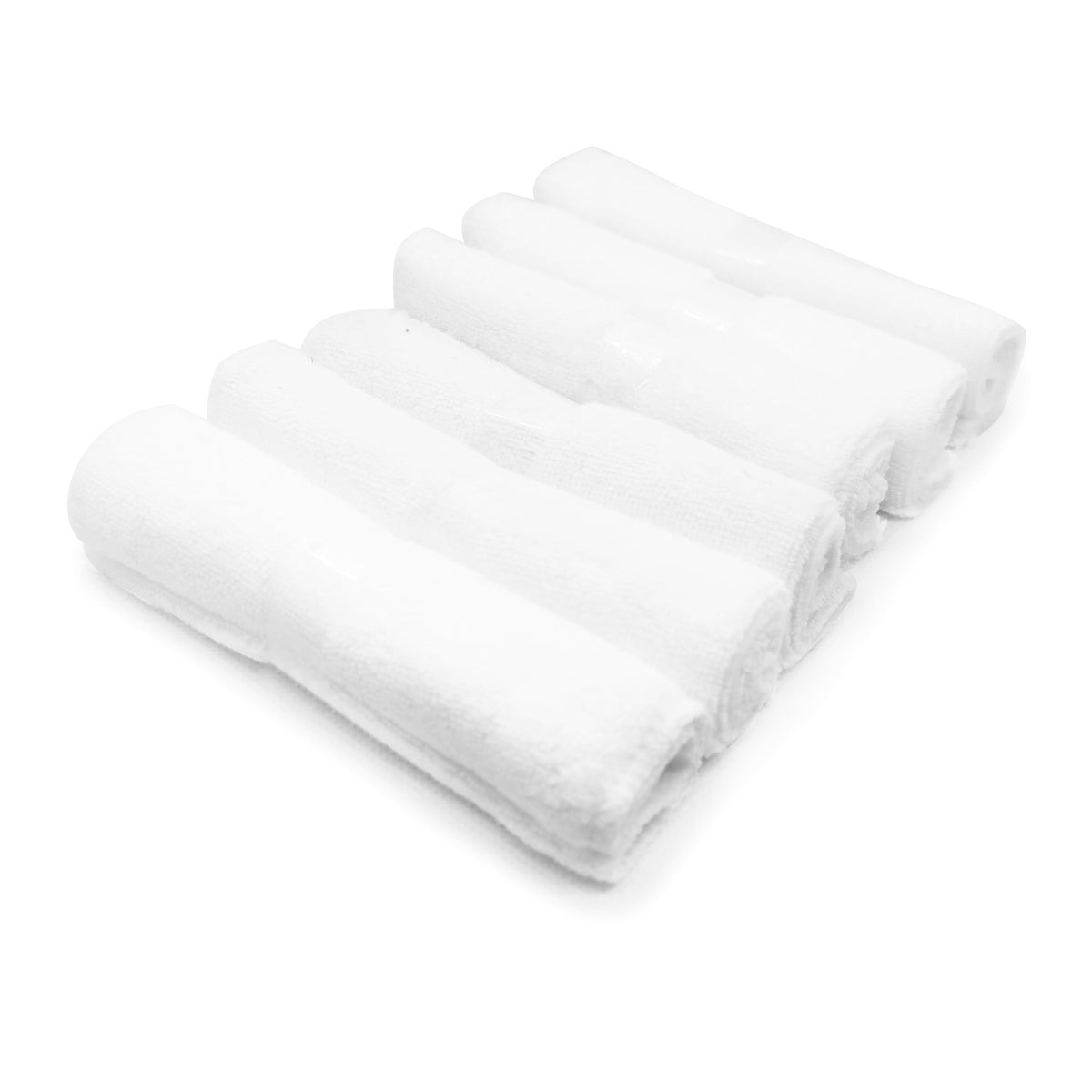 Kushies Baby Washcloths 6-Pack - White Washcloths for Face & Body - Ultra Soft Baby Washcloths/Towels - Newborn Baby Wash Cloth - Mini Baby Towel