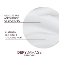 Joico Defy Damage Overnight Nourishing Sleepover Treatment, Hair Repair for Dry Damaged Hair, Mask for Curly or Colored Hair, 100mL