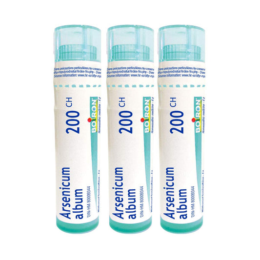 Arsenicum album 200CH, Boiron homeopathic medicine, 3 tubes (4g each tube)
