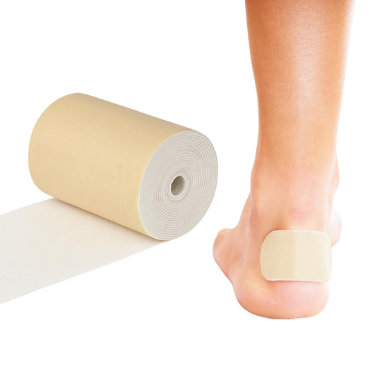 Rolyan Moleskin Strips and Rolls, 3" x 5 Yards, Splint, Brace, and Support Padding Strips for Skin Protection, Soft, Friction Reducing Padding Material, Paper Backed, Self-Adhesive Fabric