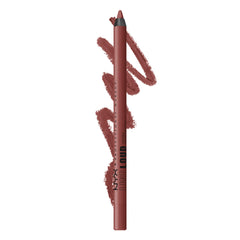 NYX PROFESSIONAL MAKEUP, Line Loud, Waterproof Lip Pencil, Infused with Vitamin E, Vegan Formula - Too Blessed (Dark Brown)