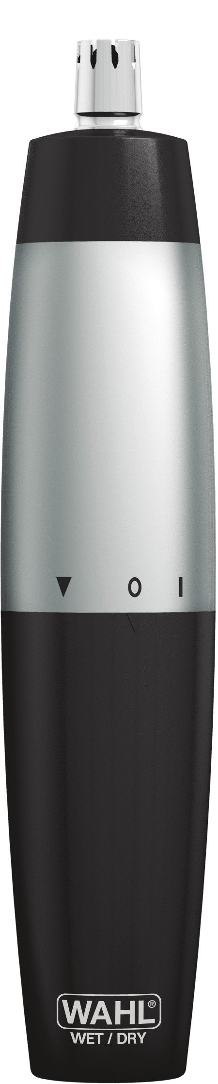 Wahl Canada ear, nose & brow trimmer, Stainless steel blades, Wet/Dry Battery Trimmer with 2 interchangeable Heads, Fast and hygienic trimming - Model 5546