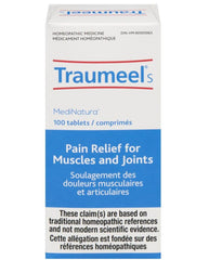 MediNatura Traumeel S Pain Relief of Muscle, Joint, Back, Arthritis, Injury, Exercise Related Pain & Soreness - Arnica + 13 Active Ingredients - 100 Tablets