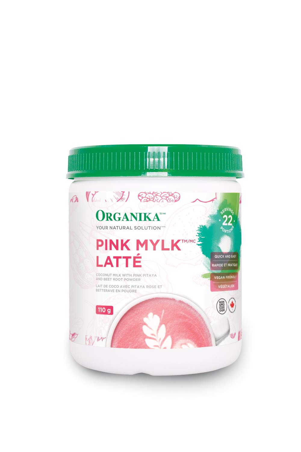 Organika Pink Mylk Latte, 110 Gram