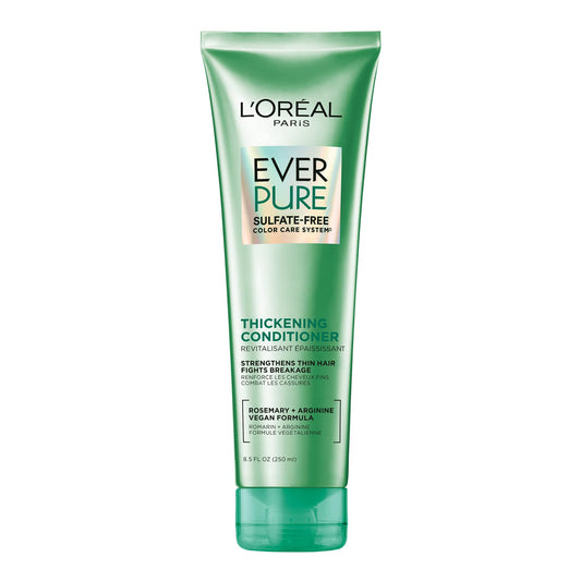 L'Oréal Paris Ever Strong Sulfate-Free Fortify Care System Thickening Conditioner, With Rosemary Leaf, Anti-Breakage With No Harsh Salts, For Thin Fragile Hair Or Color-Treated Hair, 8.5 fl oz(250 ml)