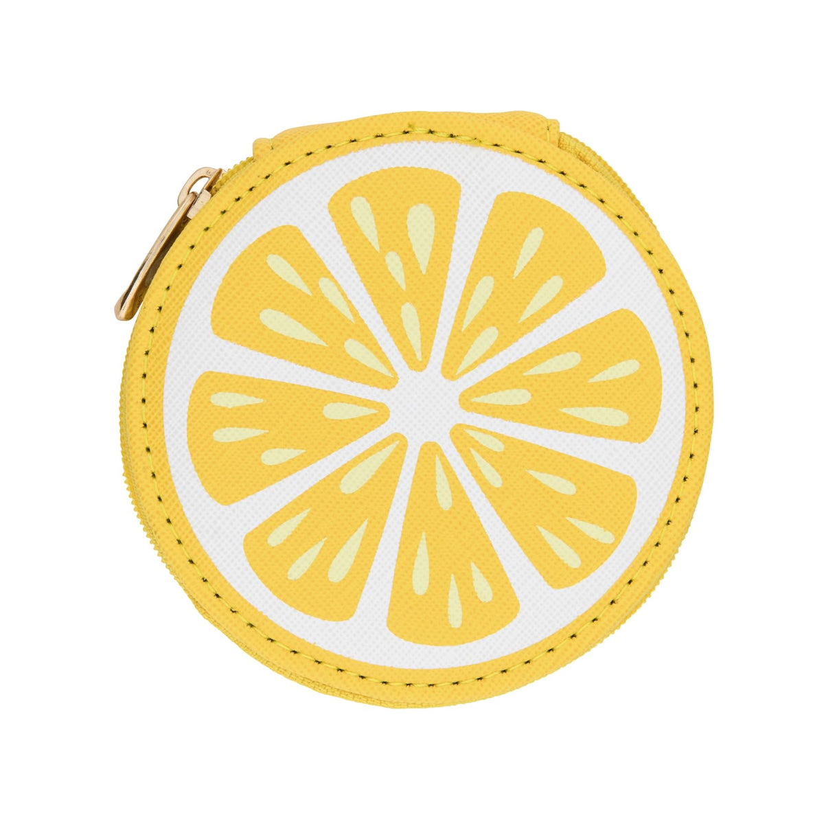 Miamica Women's Pill Case, Lemon Round, Yellow
