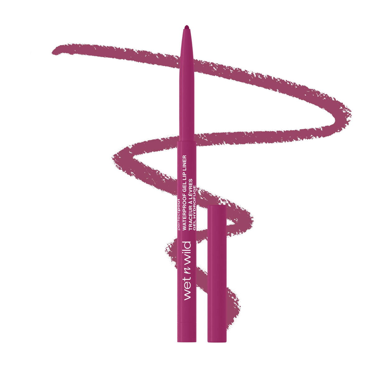 wet n wild Perfect Pout Matte Retractable Gel Lip Liner Pencil, Rich Creamy Long Lasting Color, Well-Defined and Flawless Application, Vegan & Cruelty-Free - Plum Together