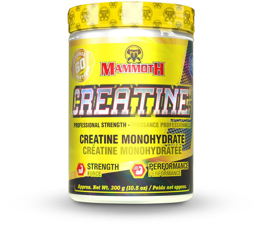 Mammoth Creatine Monohydrate Powder – Micronized Unflavored Creatine Supplement for Strength, Performance & Recovery - 300gm