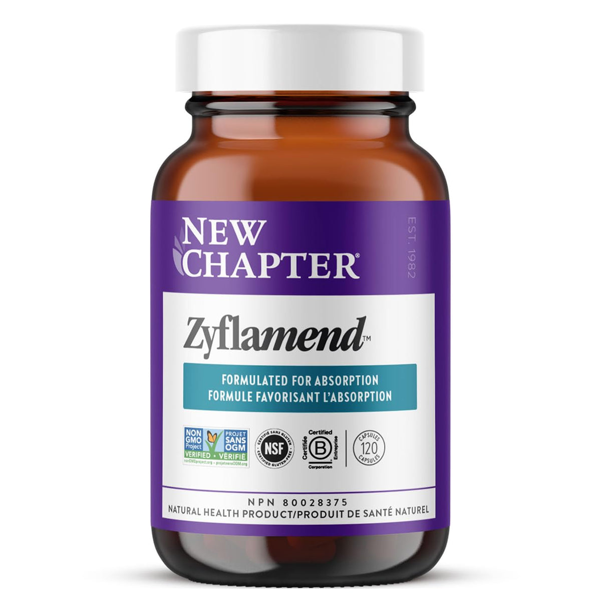 New Chapter Zyflamend - Joint Support Supplement - Non-GMO, Vegetarian & Gluten Free - 120 Capsules