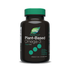 Nature's Way NutraVege Plant-Based Omega-3 VeggieGels – Vegan-Friendly Omega-3 Supplement with 300mg EPA+ 200mg DHA – Fresh Mint Flavour– Support Heart, Eyes and Brain Function in Adults, 30 Softgels