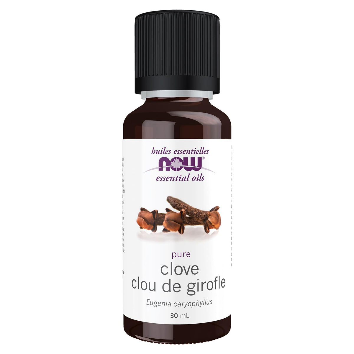 NOW Essential Oils, Clove Oil, Balancing Aromatherapy Scent, Steam Distilled, 100% Pure, Vegan, Child Resistant Cap, 30mL