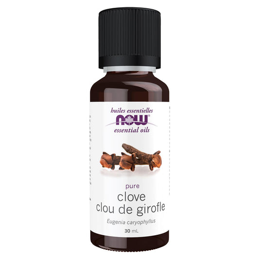 NOW Essential Oils, Clove Oil, Balancing Aromatherapy Scent, Steam Distilled, 100% Pure, Vegan, Child Resistant Cap, 30mL