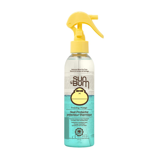 Sun Bum Heat Protector Spray | Vegan and Cruelty Free Hair Protecting Spray for All Hair Types | 6 Oz, 6 ounces