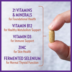 New Chapter Men's Multivitamin for Immune, Stress, Heart + Energy Support with Fermented Nutrients - Every Man's One Daily, Made with Organic Vegetables & Herbs, Non-GMO, Gluten Free - 90 ct