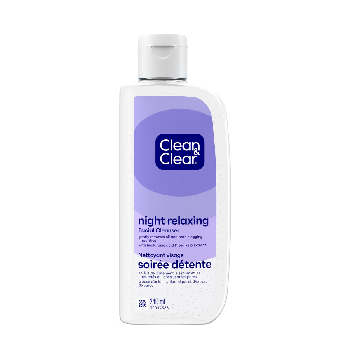 Clean & Clear night relaxing deep cleaning face wash, oil-free, 240 ml