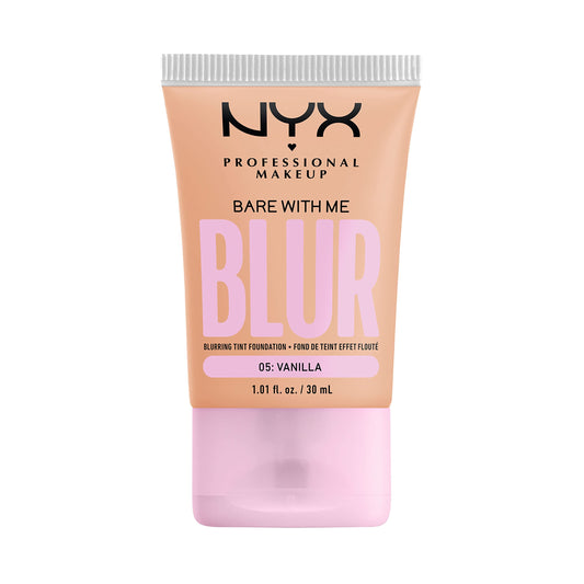 NYX PROFESSIONAL MAKEUP, Bare With Me, Tint Foundation, Medium buildable coverage, 12h hydration, Lightweight matte finish - 05 VANILLA
