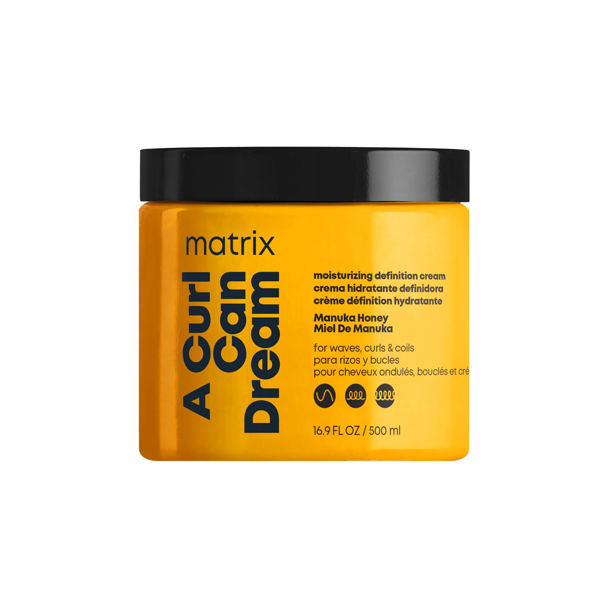 Matrix Moisturizing Leave-in Cream, For Curly & Coily Hair, Moisturizes & Defines Curls, A Curl Can Dream Conditioning Treatment, Infused wtih Manuka Honey, 500ml