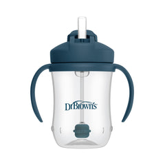 Dr. Brown’s Milestones Baby’s First Straw Cup, Training Cup with Weighted Straw, 9oz / 270mL