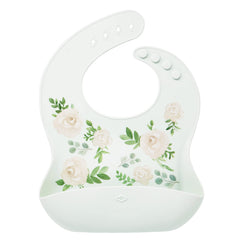 Glitter & Spice Silicone Food Bib - Vintage Floral