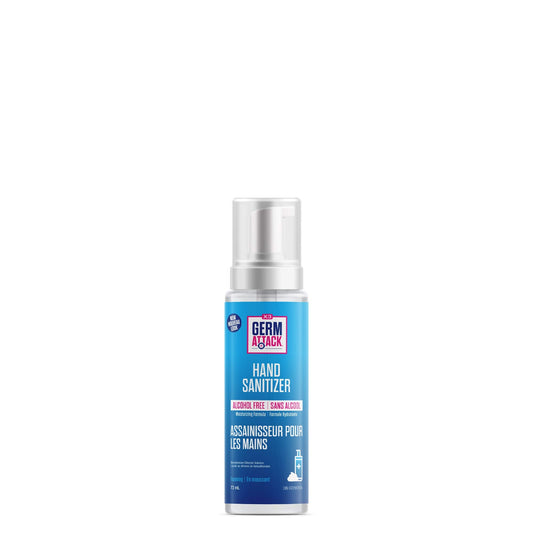 X3 Clean Germ Attack Foaming Hand Sanitizer, Alcohol & Fragrance Free, Moisturizing Formula, 73ml Travel Size
