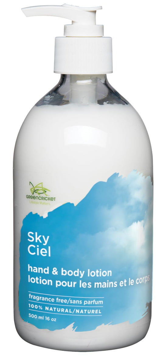 Green Cricket 100% Fragrance Free/Unscented Hand & Body Lotion 500 ml 500ml