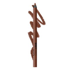 NYX PROFESSIONAL MAKEUP, Line Loud, Waterproof Lip Pencil, Infused with Vitamin E, Vegan Formula - No Equivalent (Brown)