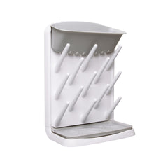 Ubbi Vertical Baby Bottle Drying Rack, Countertop Drying Rack Baby Accessory, Grey