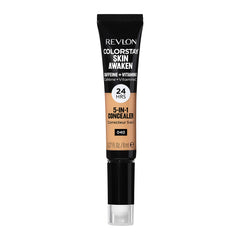 Revlon ColorStay Skin Awaken 5-in-1 Concealer, Lightweight, Creamy Longlasting Face Makeup with Caffeine & Vitamin C, For Imperfections, Dark Circles & Redness, 040 Medium, 0.27 fl oz/ 8ml