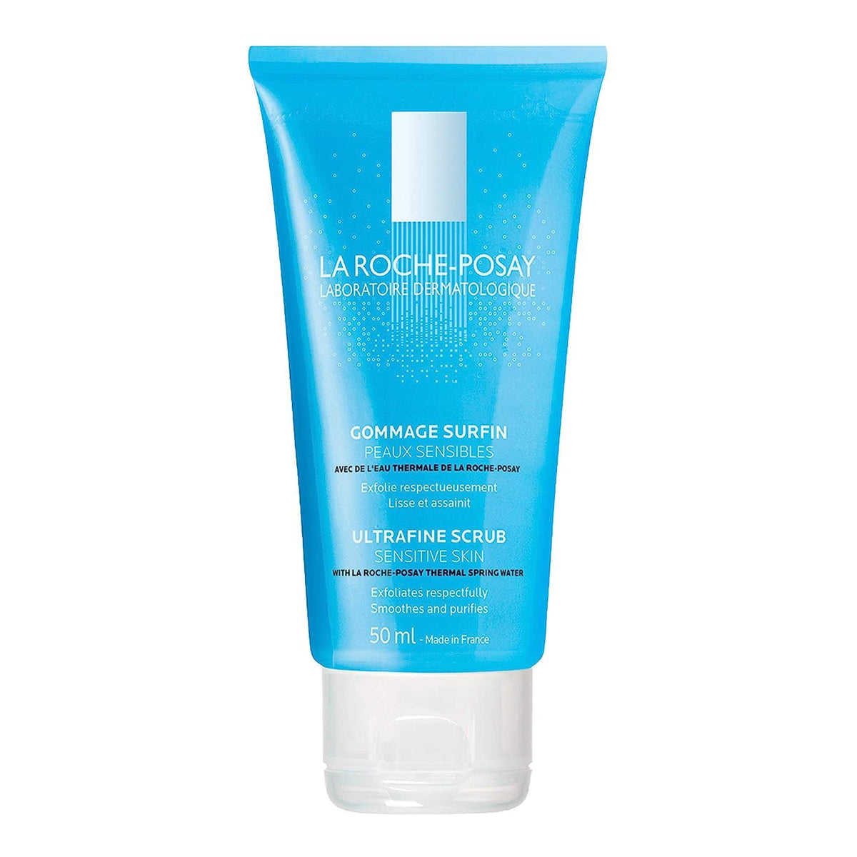 La Roche-Posay Exfoliating Facial Scrub, Physiologique Ultra-Fine Scrub for Dry Sensitive Skin Gentle Exfoliation with Glycerin and Thermal Water, Ph Balancing, Paraben Free, Alcohol Free, Soap Free 50 mL