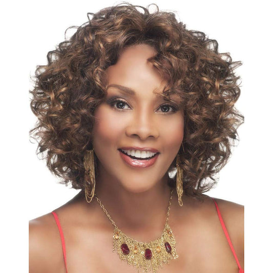 Vivica A. Fox CHILLI-V New Futura Fiber, Deep Lace Front Wig in Color 1B
