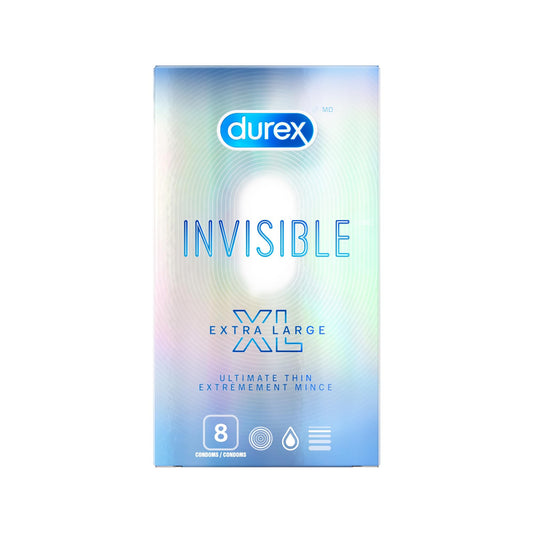 DUREX® CONDOM - Invisible XL, 8 ct