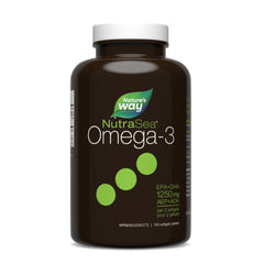Nature's Way NutraSea Omega 3 Liquid Gels Supplement with Fish Oil – Fresh Mint Flavour – Heart & Brain Support for Adults and Kids Ages 6+ – EPA & DHA, 150 Softgels