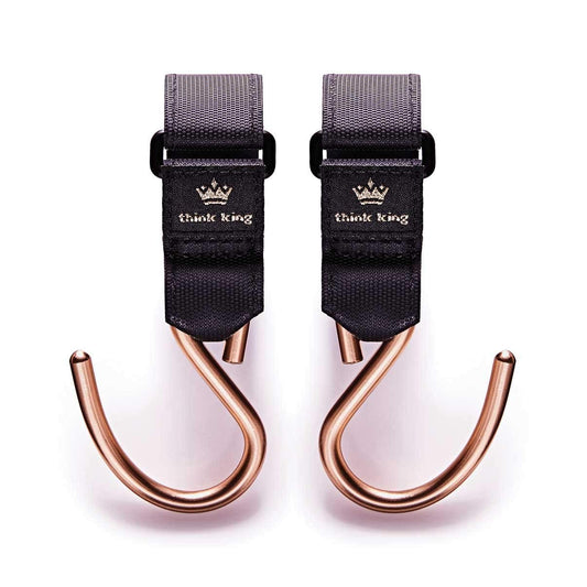 Think King Mighty Buggy Hook for Stroller, Wheelchair, Rollator, Walker, Gold