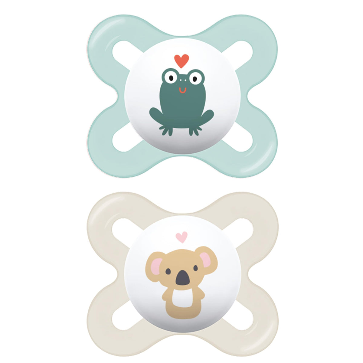 MAM Start Pacifiers Value Pack (2 pack, 1 Sterilizing Pacifier Case), Newborn Unisex Baby Pacifiers, Best Pacifier for Breastfed Babies, Sterilizing Baby Pacifier Case