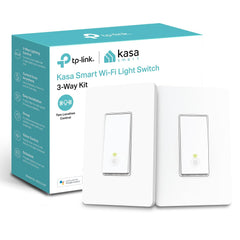 Kasa Smart 3-Way Light Switch Kit by TP-Link (HS210 KIT) - Neutral Wire and 2.4GHz Wi-Fi Connection Required, Works with Alexa and Google Home, No Hub Required, UL Certified, White,2 Count (Pack of 1)
