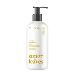 ATTITUDE Liquid Hand Soap, Made in Canada, EWG Verified, Plant and Mineral-Based, Vegan Personal Care Products, Earl Grey & Fresh Cucumber Scent, 473 mL