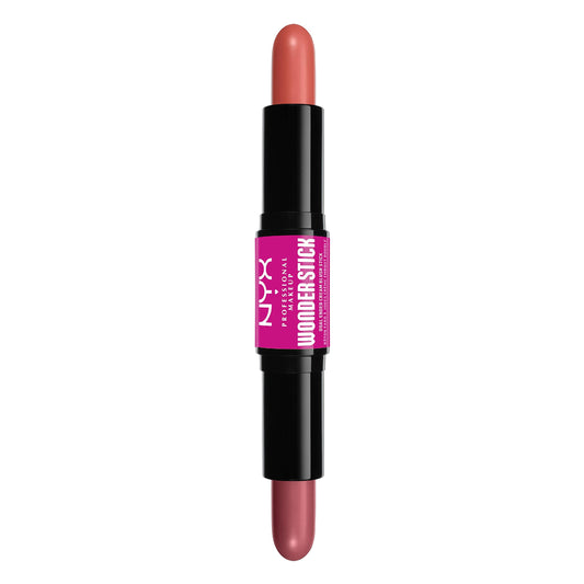 NYX PROFESSIONAL MAKEUP, Wonder Blush, Cream Blush Duo, Infused with Hyaluronic acid - HONEY ORANGE AND ROSE